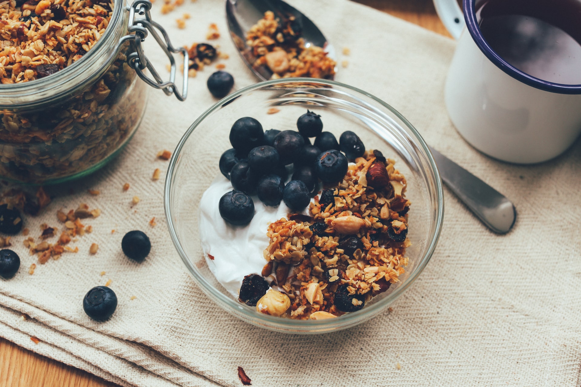 Leckeres Selbstgemachtes Crunchy Granola Ganz Ohne Zucker